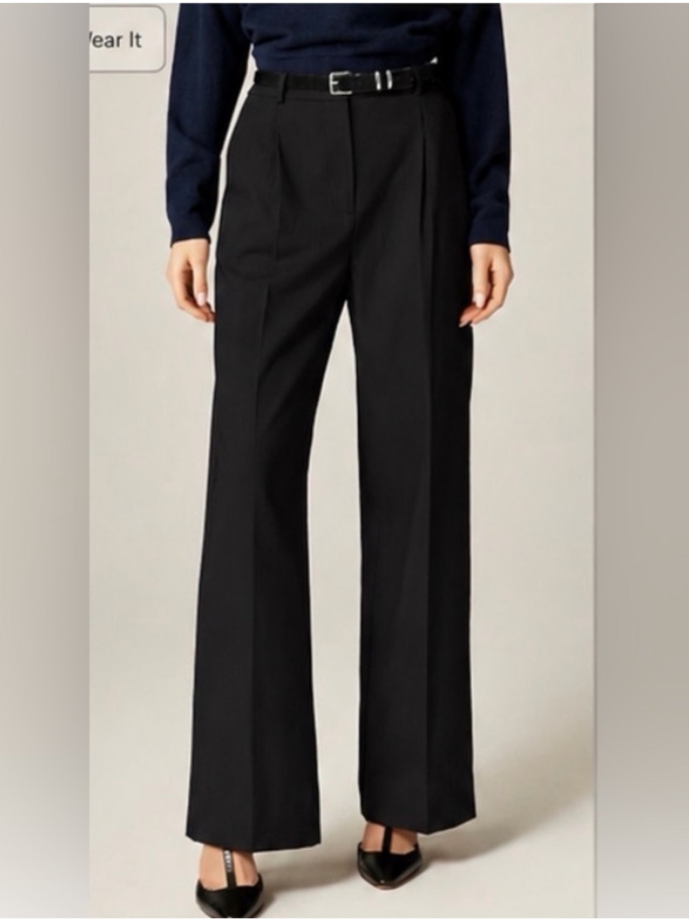 NWT J. Crew Collection
Essential Wide-Leg Pant Italian City Wool Blend  Size 18